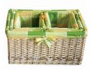 Natural Wicker Products Basket Portable Basket Wicker Natural Willow Strips Cont